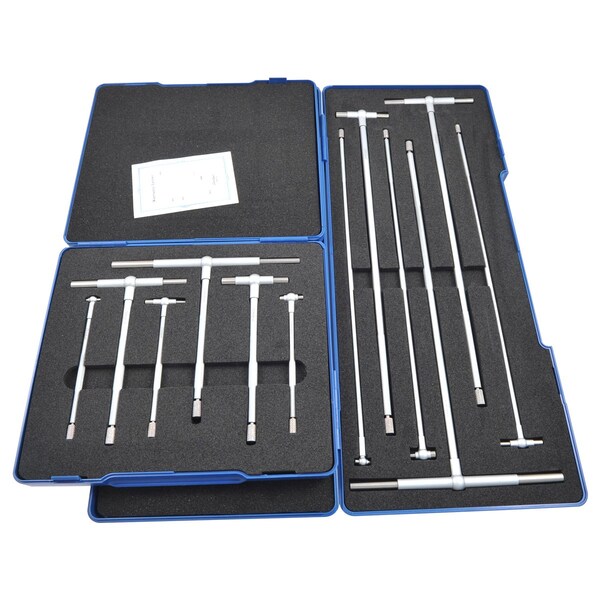 H & H Industrial Products Dasqua 12 Piece 4" & 12" Long 5/16 To 6" Telescoping Gage Sets 5911-9999 - main